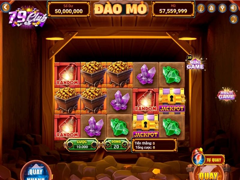 giao dien tro choi dao kim cuong noi tieng